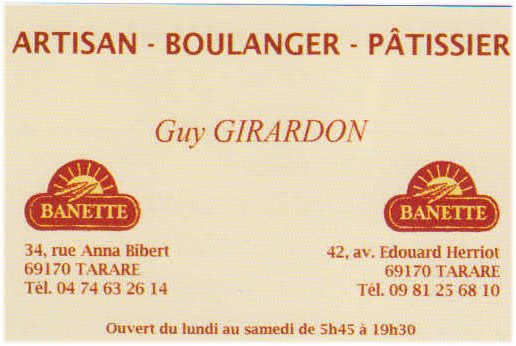 Boulangerie Girardon