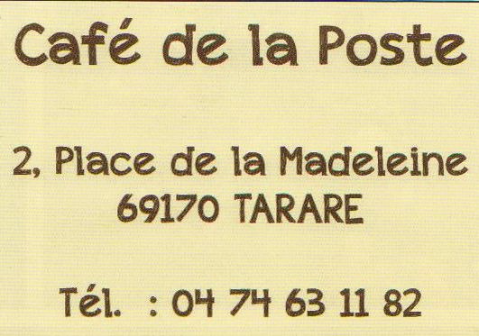 Cafe de la Poste