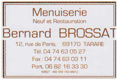 Menuiserie Bernard Brossat